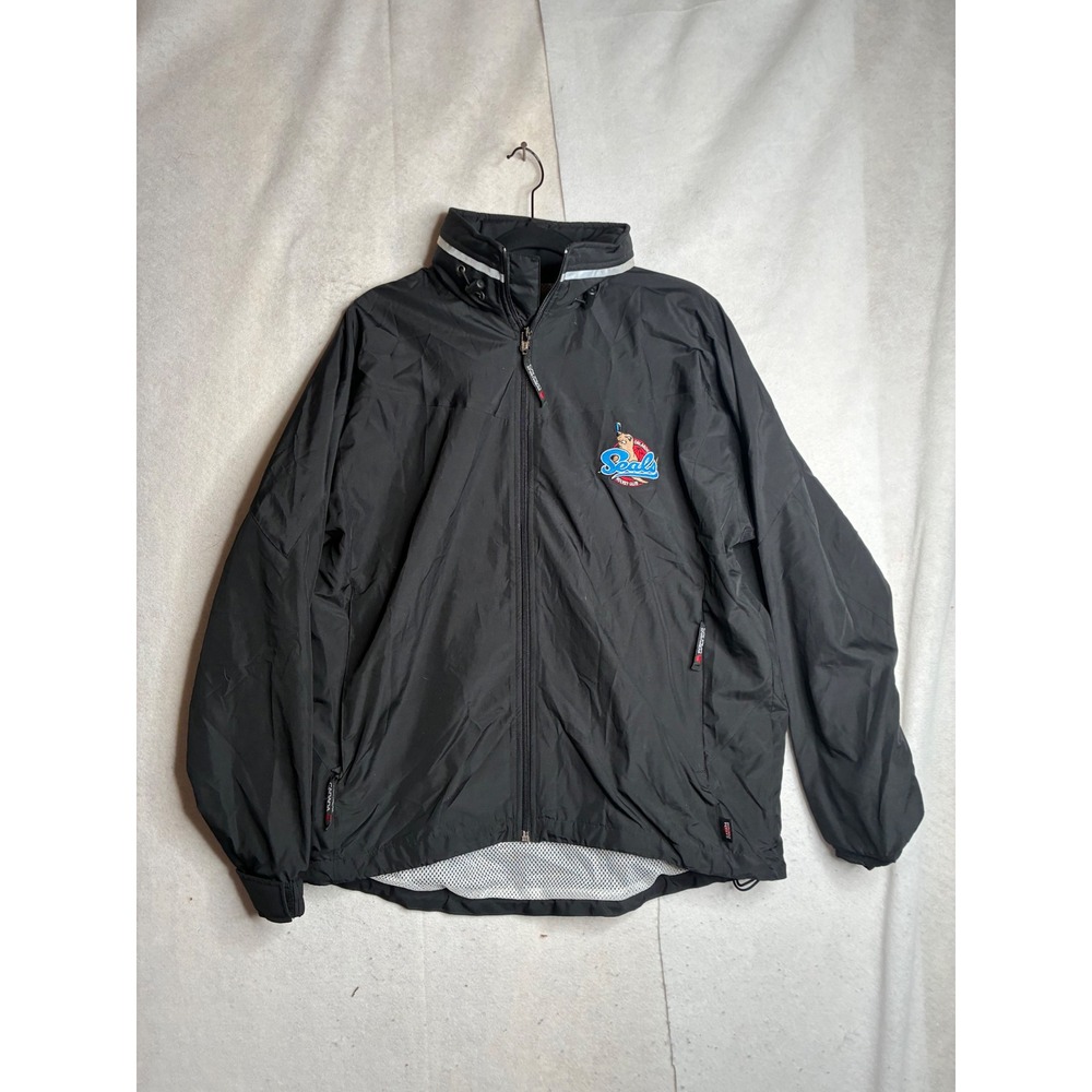 Canada Sportswear Orlando Seals Hockey Club Jacket Mens Medium Black Windbreaker